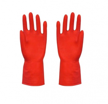 Red Household Rubber Gloves