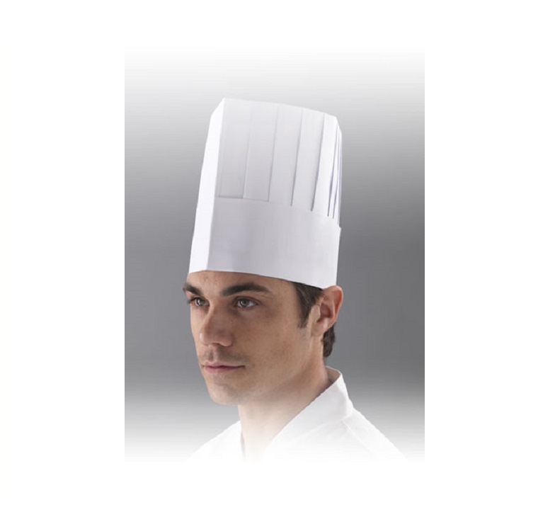 Chefs Hat - Classic Style White 50pk